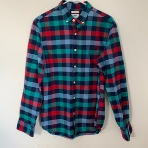 🆕 OLD NAVY SLIM FIT COUPE PLAID LONG SLEEVE MEN SIZE M